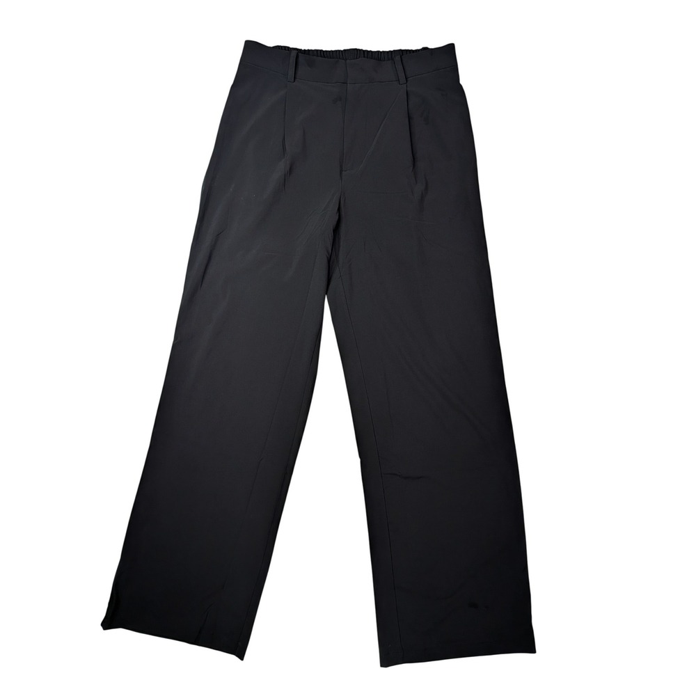 Vuori Villa Wideleg Trouser Womens M Black Stretch Travel Pants VW4086 NWOT